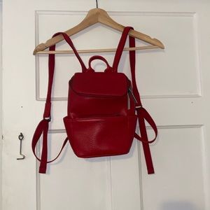 Mini backpack - vegan leather